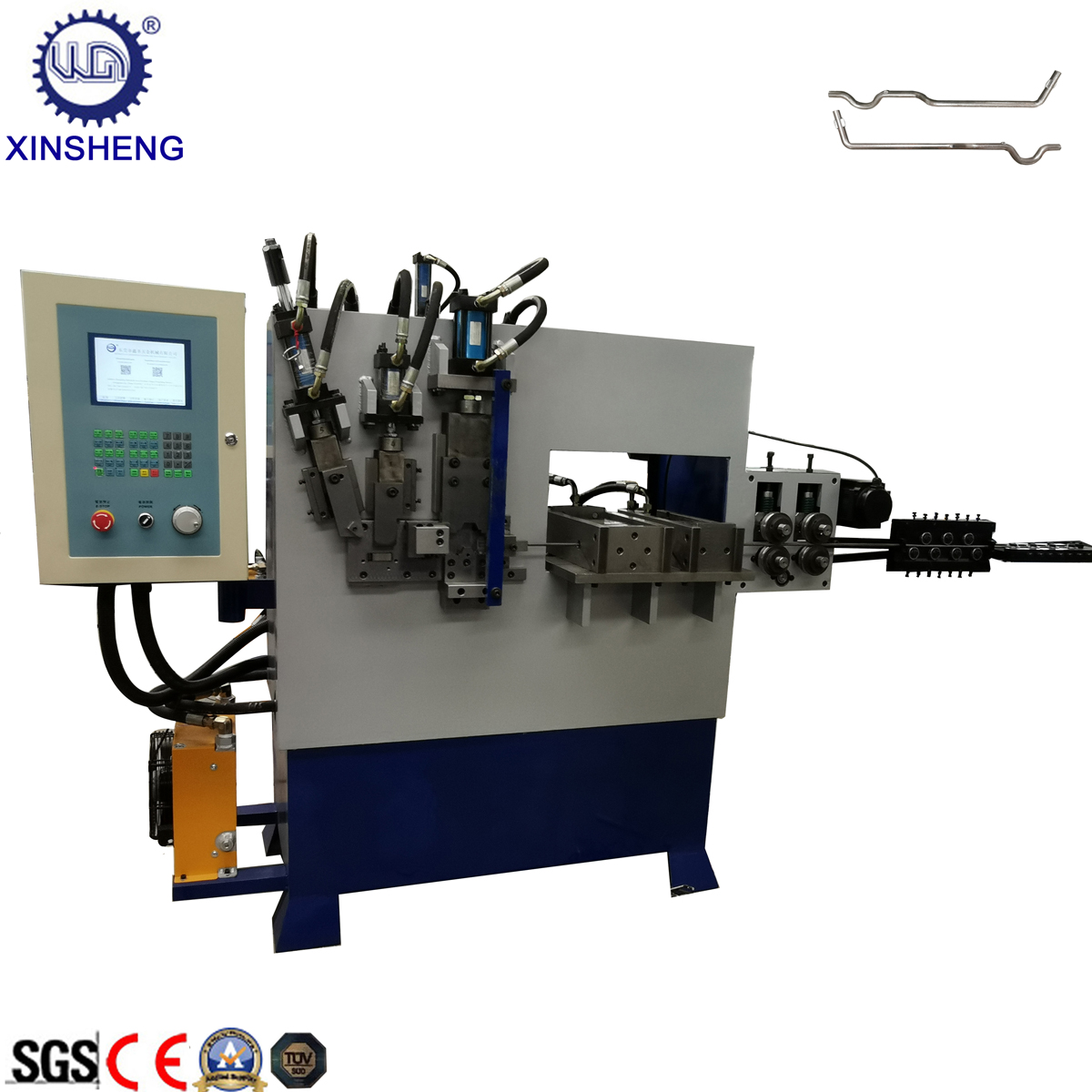 Special Designed Hydraulic Wire Bending Machine Display